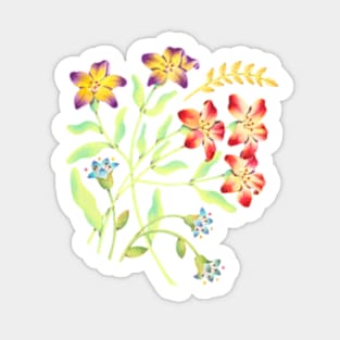 Midnight Meadow Floral Sticker